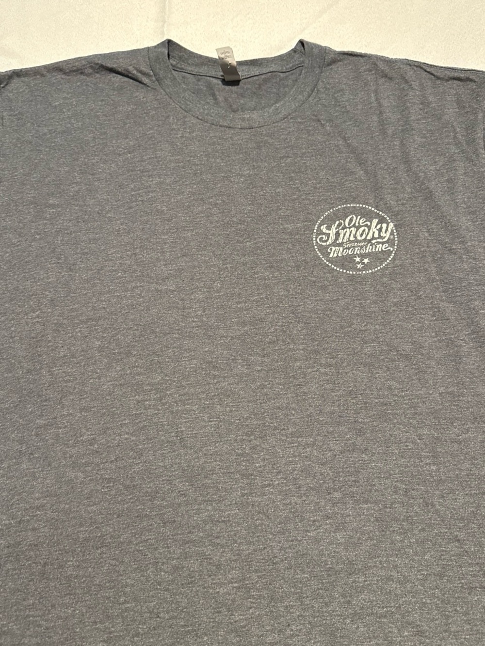 Next Level Apparel Heather Gray Short-Sleeve Tee with Chest Logo